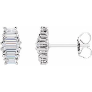 14K White 1/2 CTW Lab-Grown Diamond Earrings