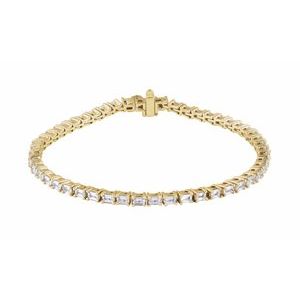 14K Yellow 5 CTW Lab-Grown Diamond Line 7" Bracelet