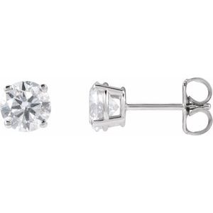 14K White 1 1/4 CTW Lab-Grown Diamond Stud Earrings