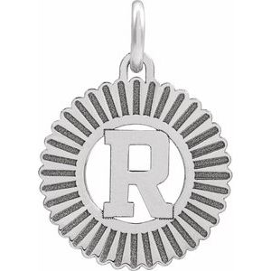 Sterling Silver Initial R Pendant