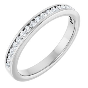 14K White 1/4 CTW Natural Diamond Anniversary Band