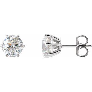 14K White 2 CTW Lab-Grown Diamond Earrings