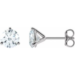 14K White 1 1/2 CTW Lab-Grown Diamond Stud Earrings