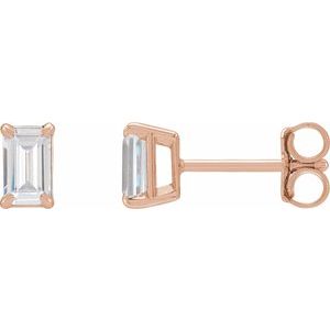 14K Rose 3/4 CTW Lab-Grown Diamond Earrings