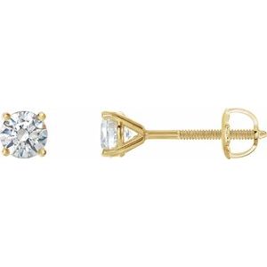 14K Yellow 1/2 CTW Natural Diamond Cocktail-Style Earrings