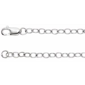 Sterling Silver 2.5 mm Cable 7 Chain