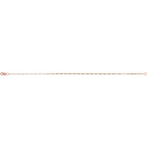 14K Rose 1.2 mm Elongated Box 7 Chain