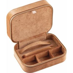 Rust Velvet Rectangle Travel Case