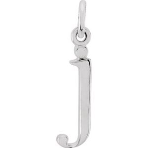 Sterling Silver Lowercase Initial j 16 Necklace