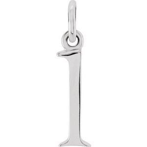 Sterling Silver Lowercase Initial l 16 Necklace