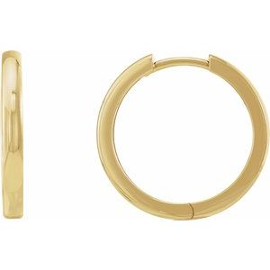 14K Yellow 20 mm Hinged Hoop Earring
