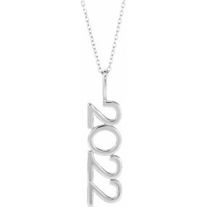 Sterling Silver 2022 Year 16-18 Necklace