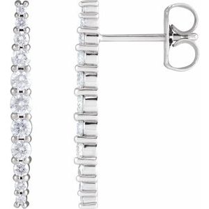 14K White 1/2 CTW Lab-Grown Diamond Earrings