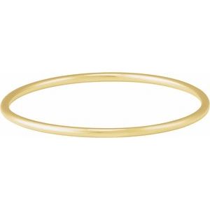 14K Yellow 3 mm Bangle 7 1/2 Bracelet