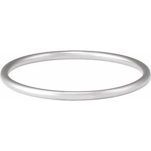 Sterling Silver 4 mm Bangle 7 1/2 Bracelet