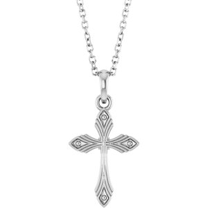 Vintage-Inspired Cross Necklace or Pendant
