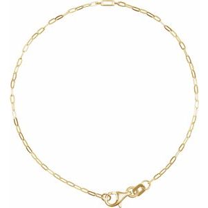 14K Yellow .06 CT Natural Diamond 7 Bracelet