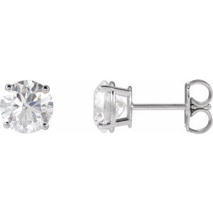 14K White 2 CTW Lab-Grown Diamond Stud Earrings