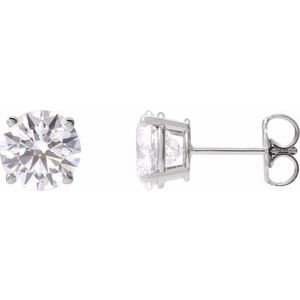 14K White 3 CTW Lab-Grown Diamond Stud Earrings