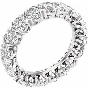 14K White 4 3/4 CTW Lab-Grown Diamond Eternity Band