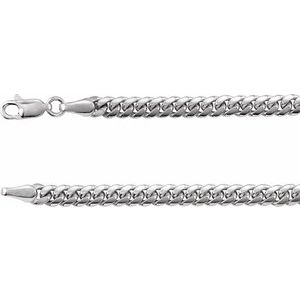 Sterling Silver 4.35 mm Miami Cuban Curb 24" Chain