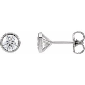 14K White 3/4 CTW Lab-Grown Diamond Cocktail-Style Earrings