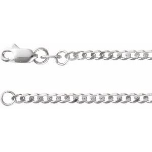 Sterling Silver 1.95 mm Curb 16" Chain