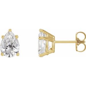 14K Yellow 1 CTW Lab-Grown Diamond Earrings