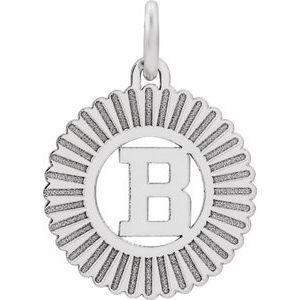Sterling Silver Initial B Pendant