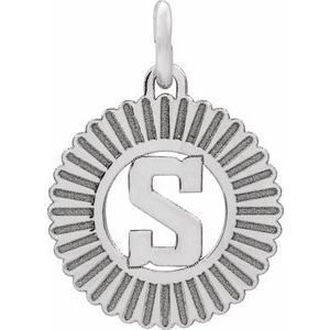 Sterling Silver Initial S Pendant