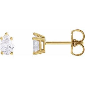 14K Yellow 3/8 CTW Lab-Grown Diamond Earrings
