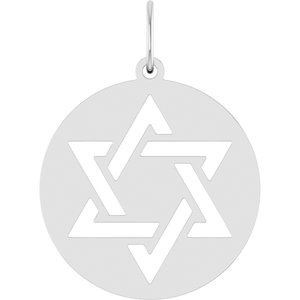Sterling Silver Star of David Pendant