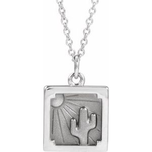 Sterling Silver Desert 16-18 Necklace