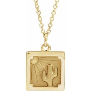 14K Yellow Desert 16-18 Necklace