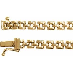 14K Yellow 4 mm Panther 6 1/2 Chain