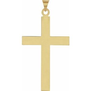 14K Yellow 39 x 25 mm Cross Pendant