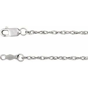 10K White 1.5 mm Rope 20 Chain