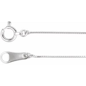 Platinum .5 mm Box 16" Chain