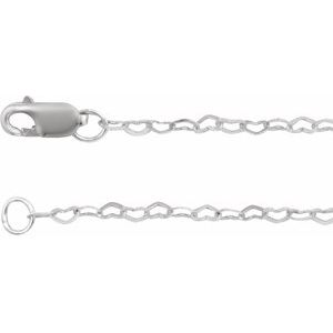 Sterling Silver 1.9 mm Heart 20" Chain