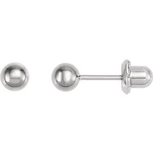 Titanium 3 mm Ball Stud Piercing Earrings