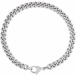 Stainless Steel 6.3 mm Curb 8" Chain