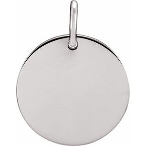Sterling Silver Circle Charm
