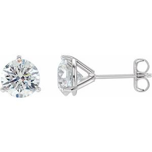 14K White 2 CTW Natural Diamond Stud Earrings