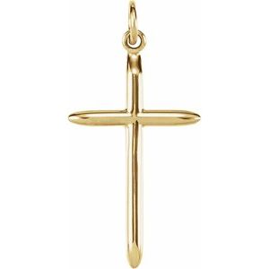 14K Yellow 25.7x14 mm Cross Pendant