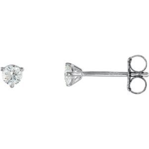 14K White 1/5 CTW Natural Diamond Stud Earrings