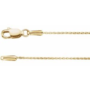14K Yellow .8 mm Wheat 20 Chain
