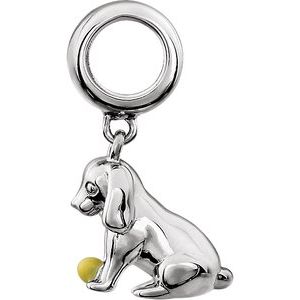 Sterling Silver Kera® Dog Charm