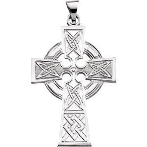 Sterling Silver Celtic-Inspired Cross Pendant