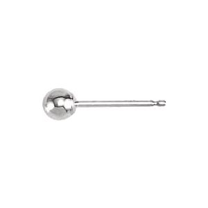 14K White 3 mm Ball Earring