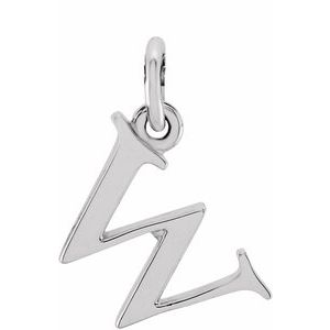 Sterling Silver Lowercase Initial w 16 Necklace